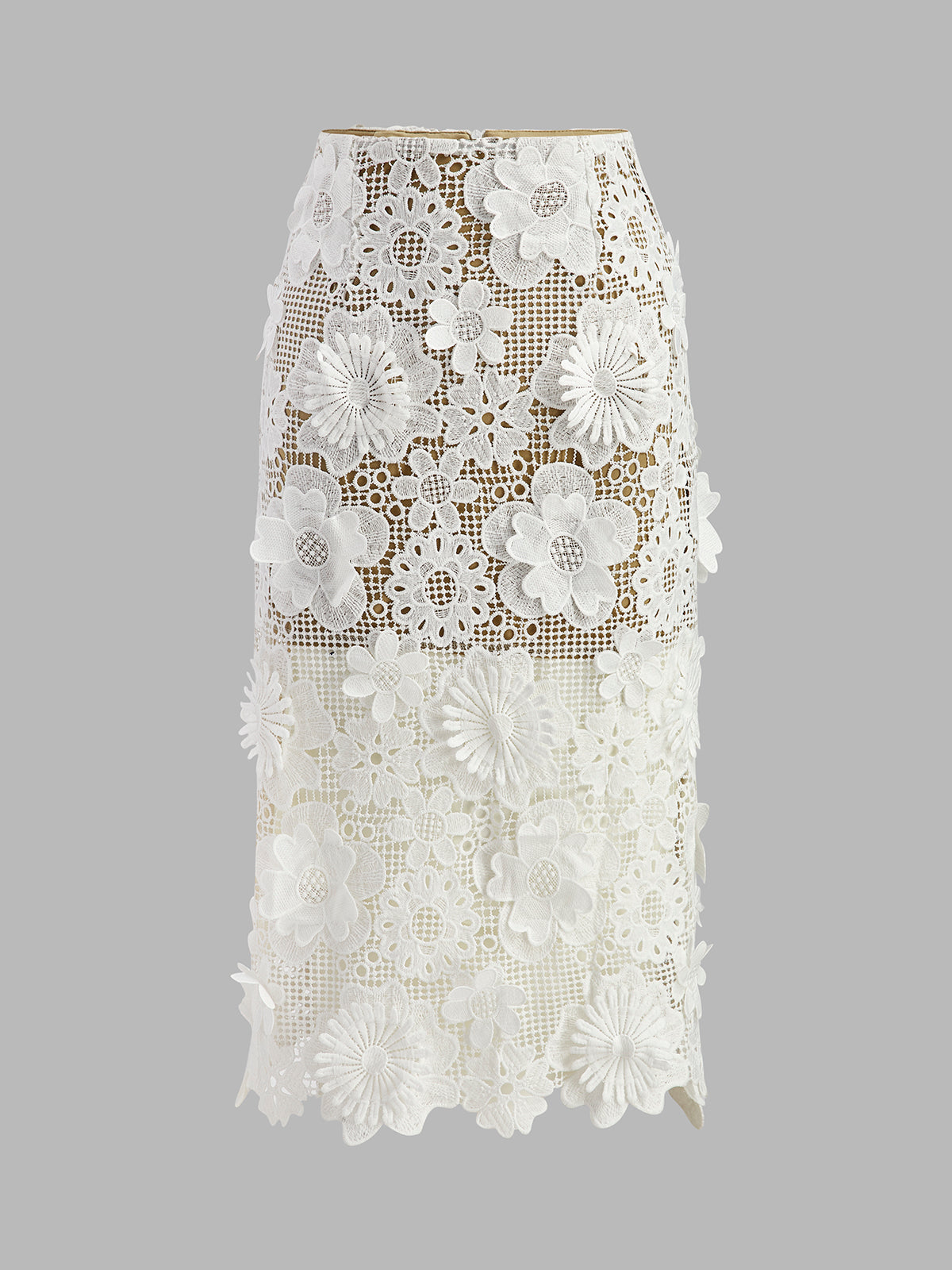 Alia | Elegant spetsset – Kombinerad topp och kjol