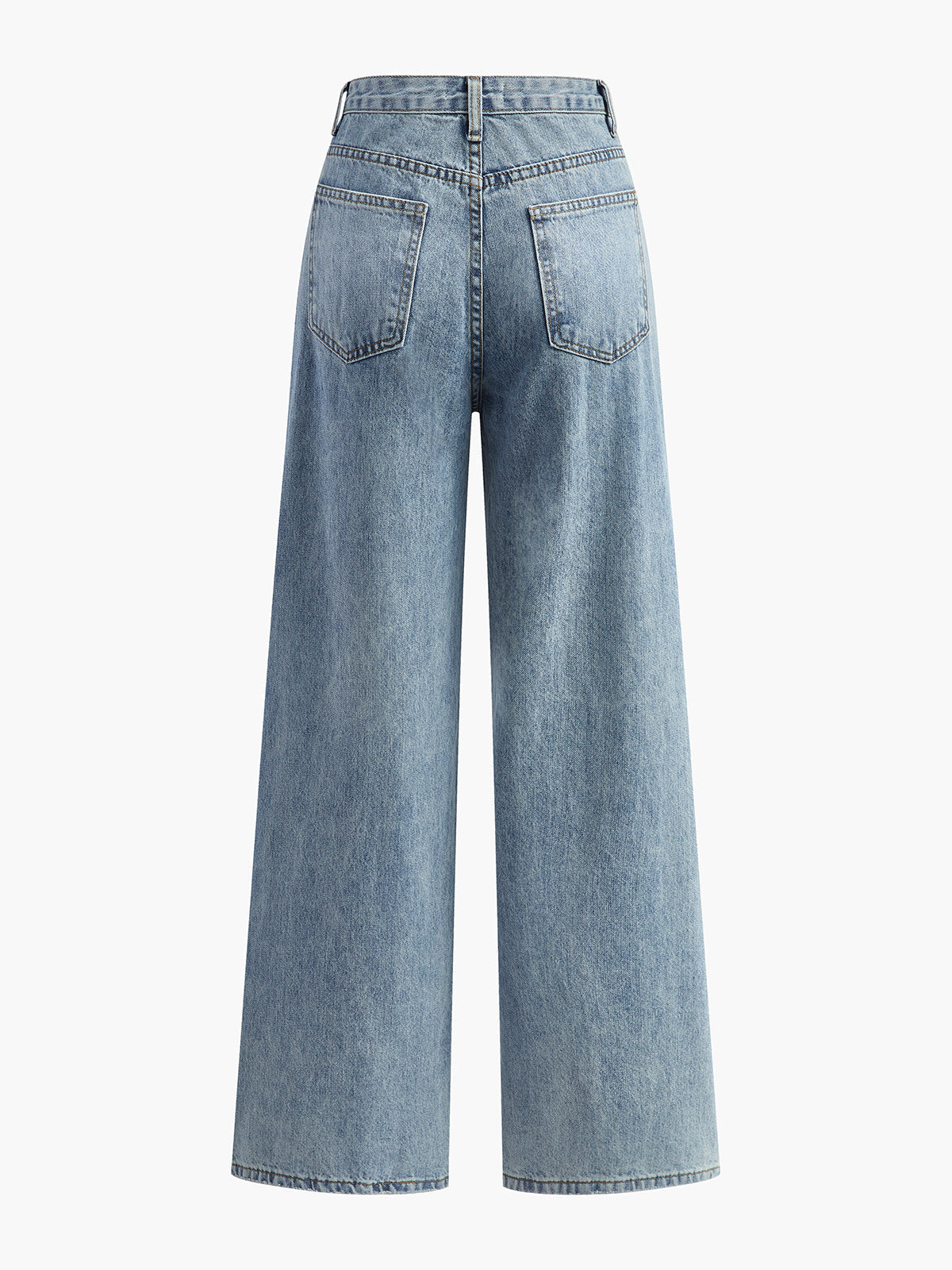 Kristin | Asymmetrische Wide-Leg Jeans | Denim Broek Dames