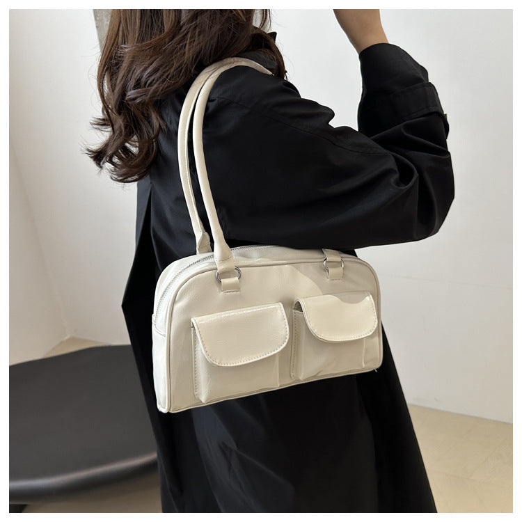 Puck | Trendy Stijlvolle Schoudertas met Vakjes