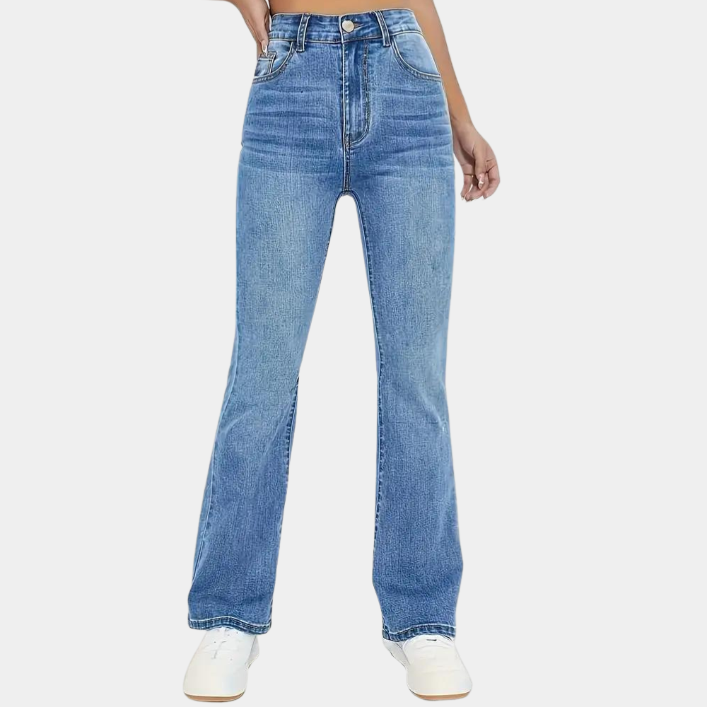 Pippa | Flaired Dames Jeans met Hoge Taille