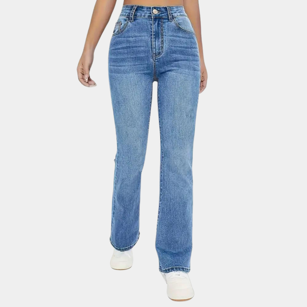Pippa | Flaired Dames Jeans met Hoge Taille