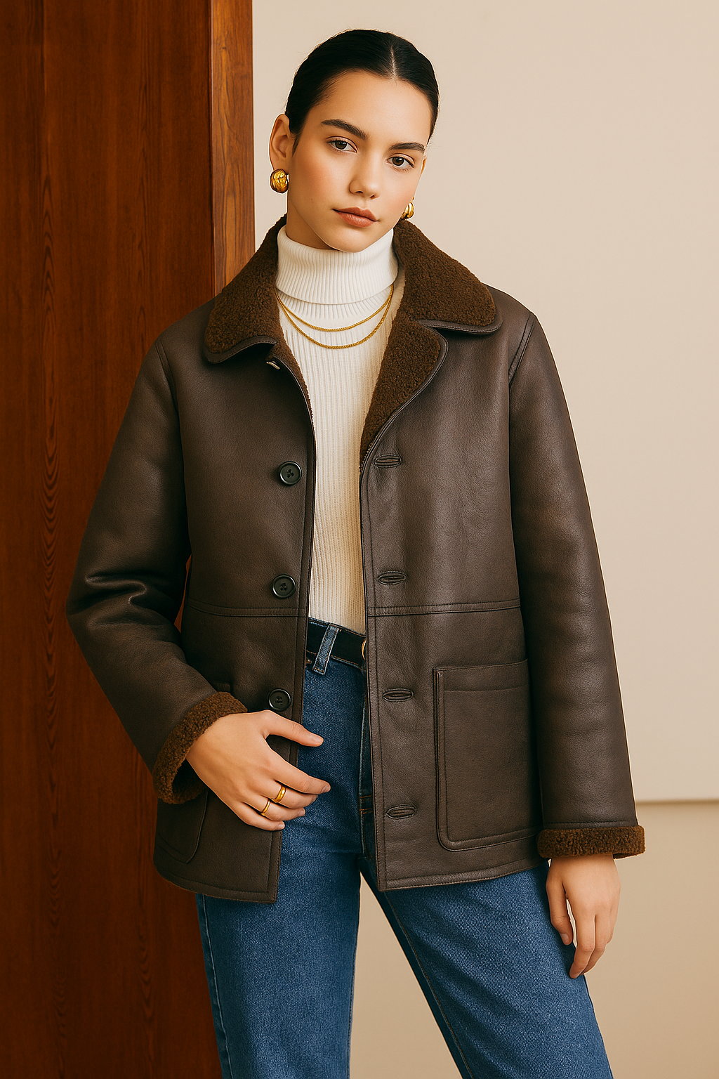 Dura | Dubbelzijdig Faux Leder Jas met Fleece - Stijlvol en Comfortabel