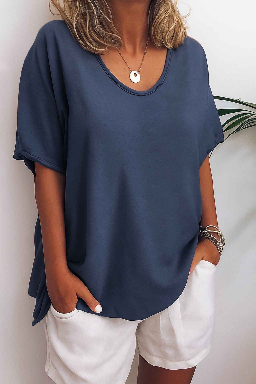 Briget | Luchtige Linnen T-Shirt – Tijdloze Comfort & Elegantie
