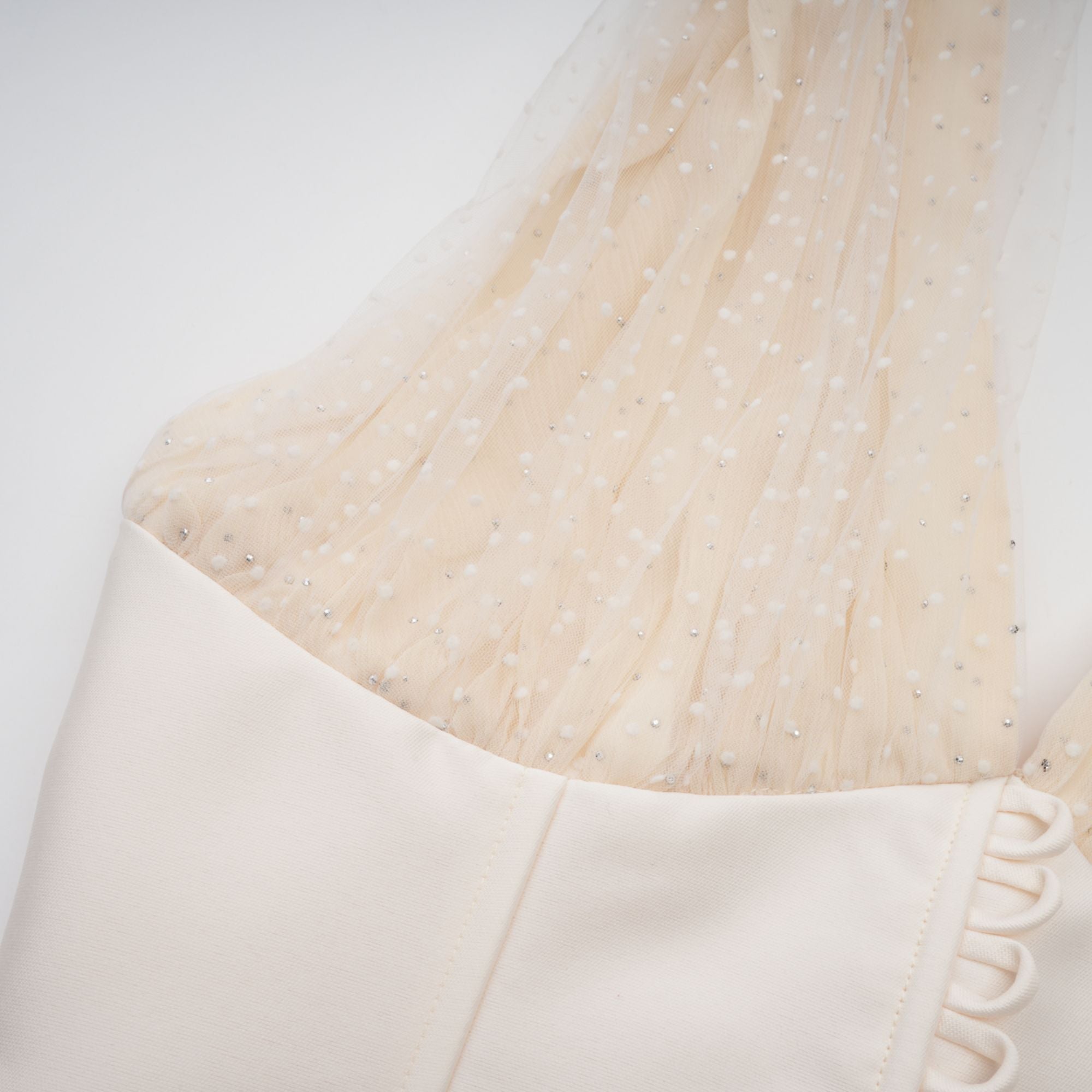 Charlotte halterneck tulle midi dress