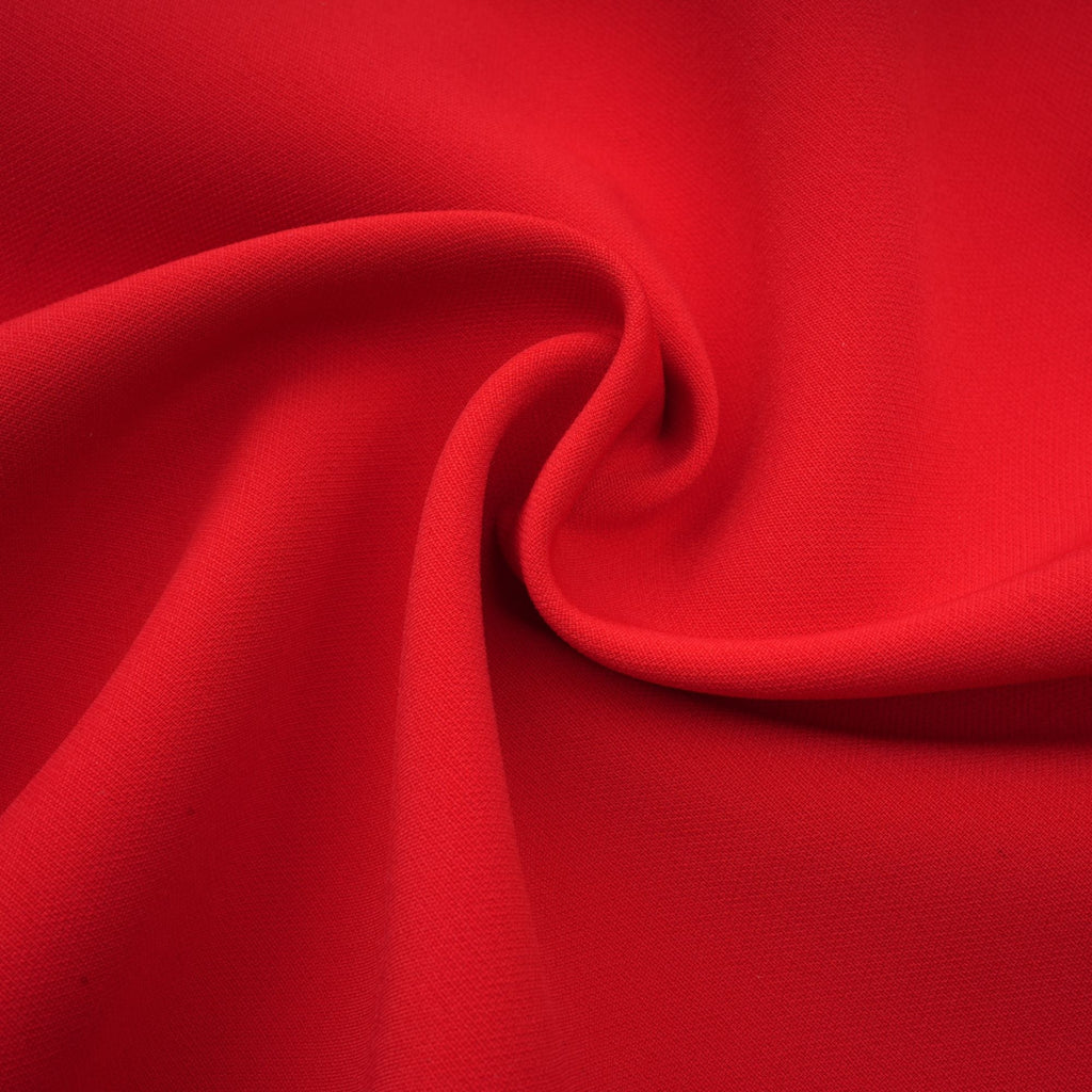 Anna röd miniklänning med utskurna ärmar och rosett