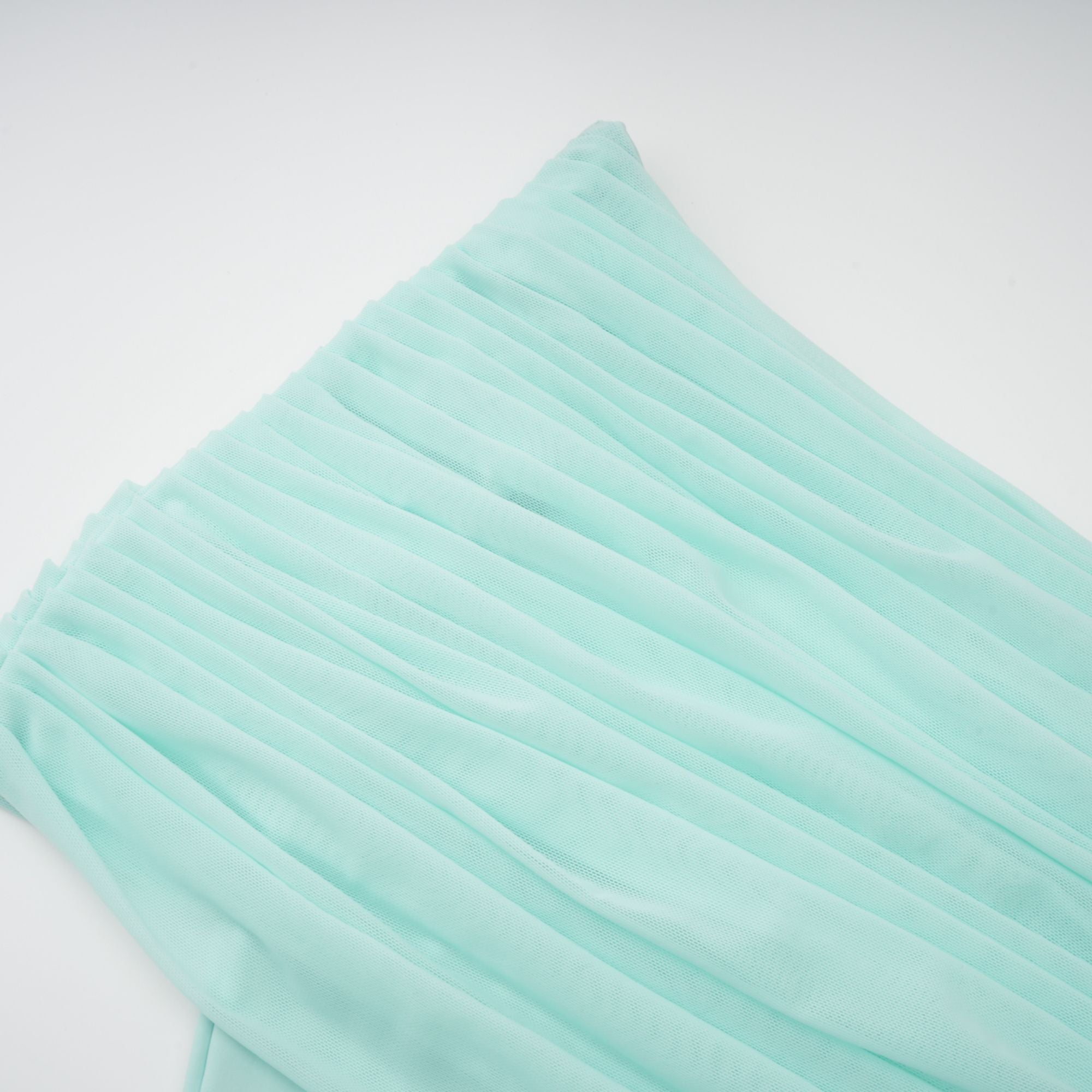 Katya Grön Asymmetrisk Rynkad Maxiklänning