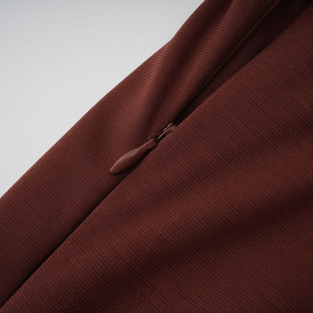 Paulette Brun Rynkad Bodycon Miniklänning