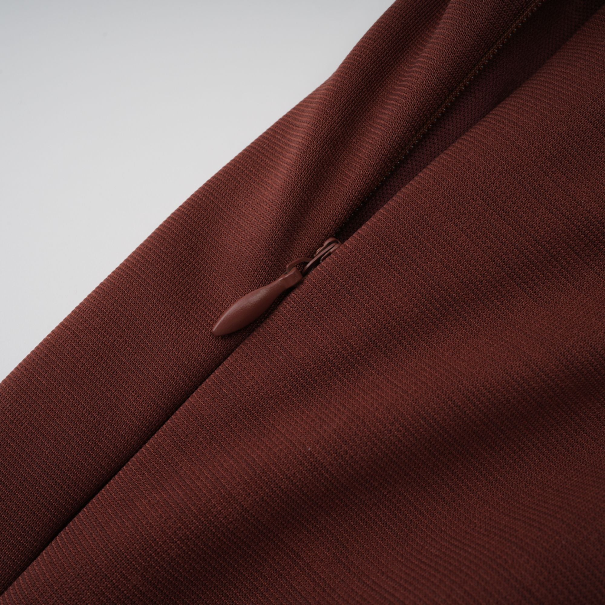 Paulette Brun Rynkad Bodycon Miniklänning