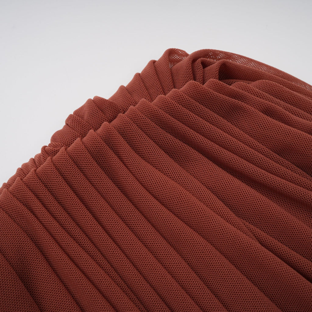 Danaé Brun Draperad Maxiklänning med Rynkad Effekt