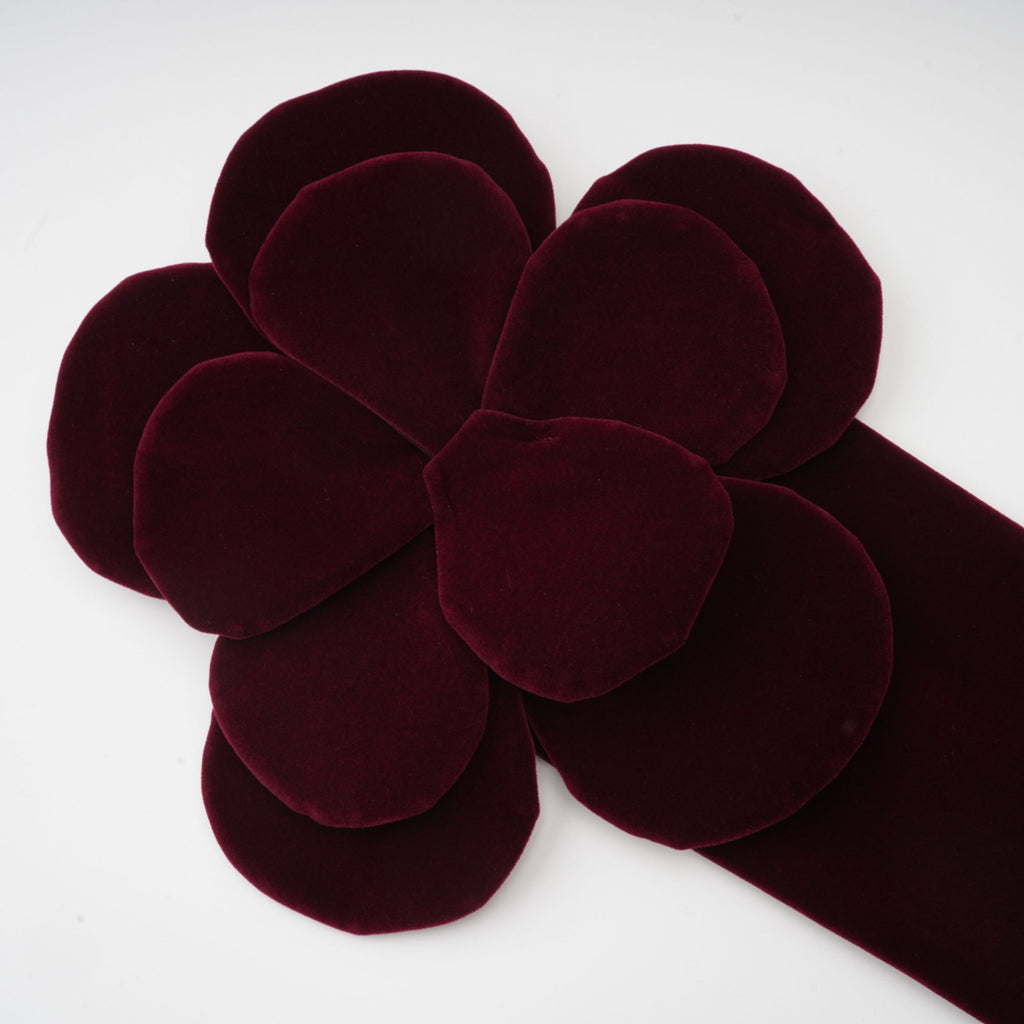 Azura Röd Blommig Applikation Miniklänning