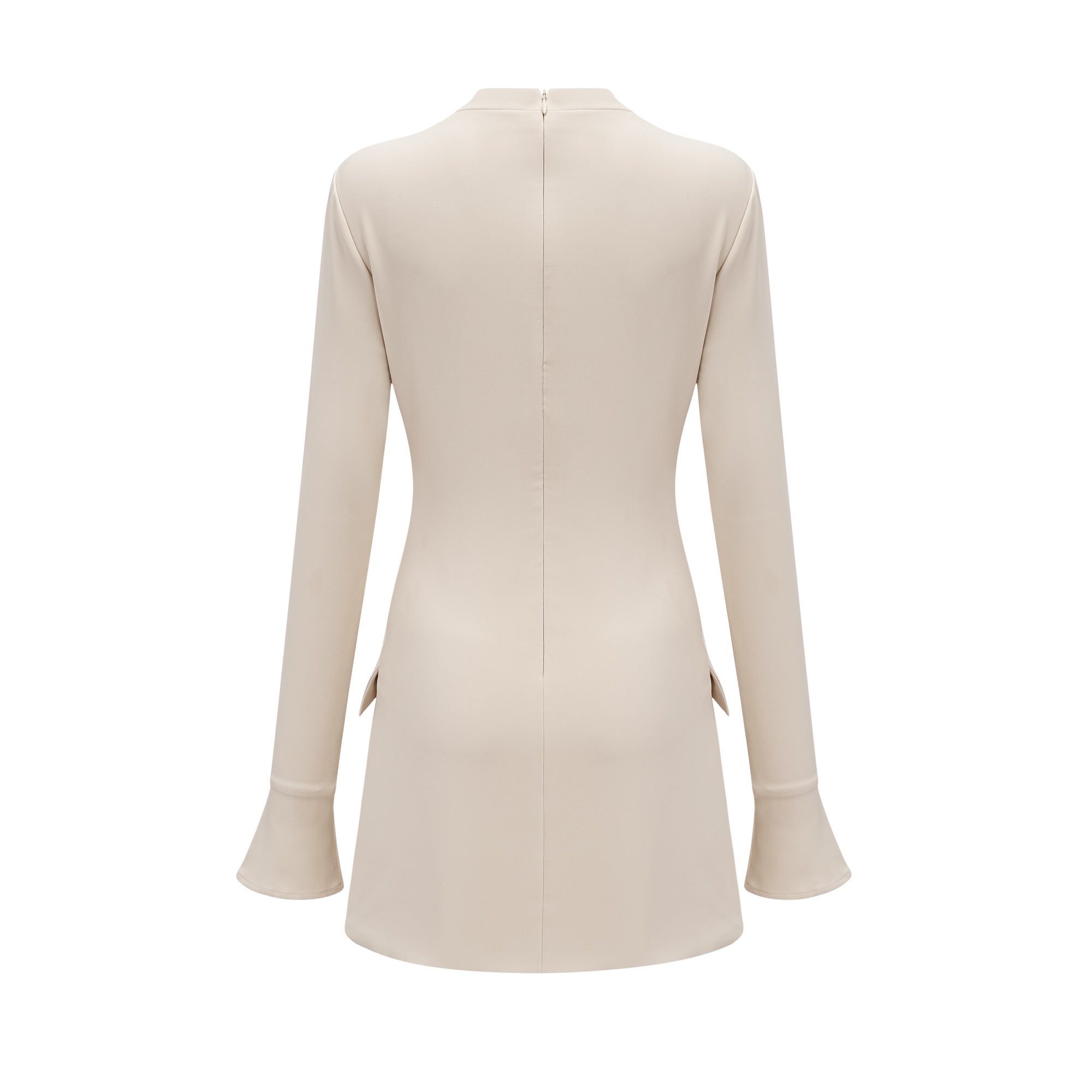 Chloé cream-white fitted mini dress