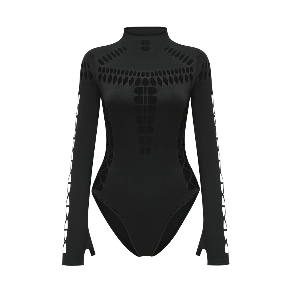 Capriana Long-Sleeve Cutout Bodysuit