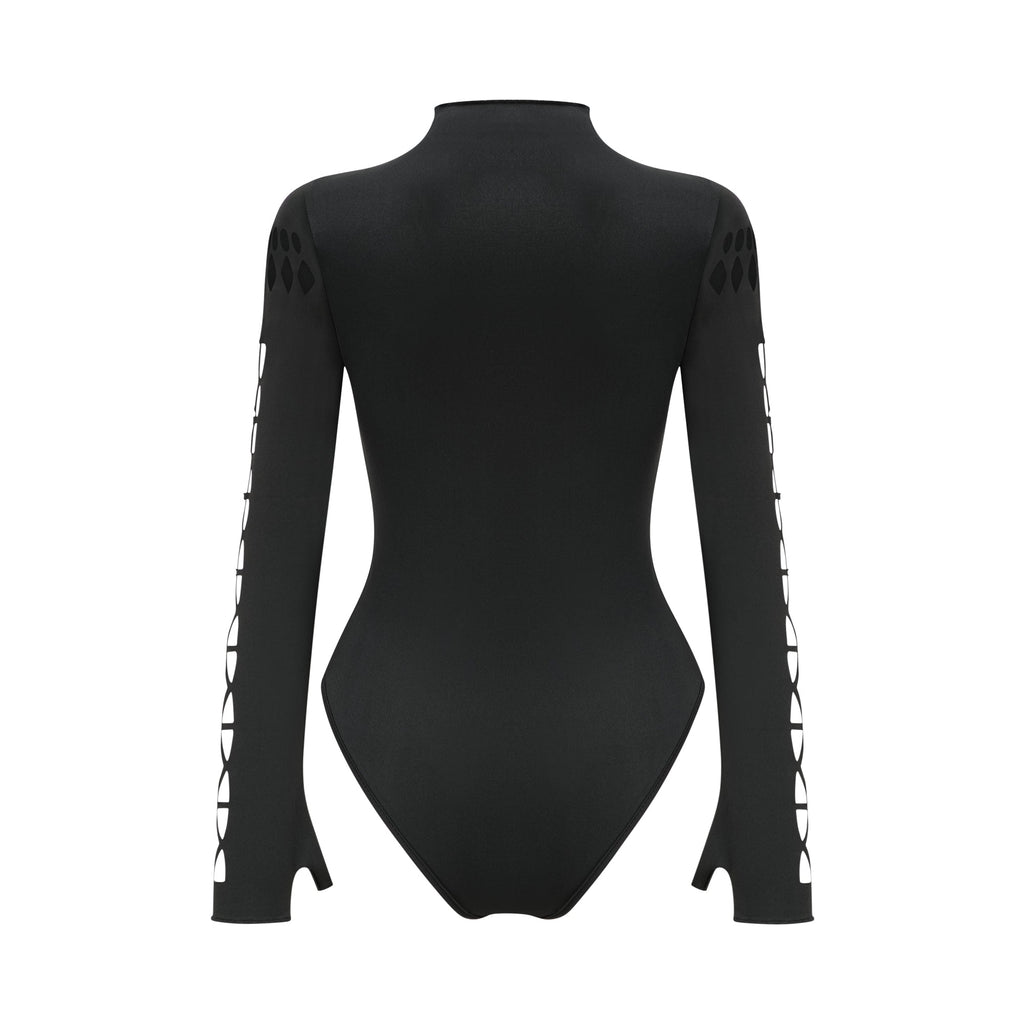 Capriana Long-Sleeve Cutout Bodysuit