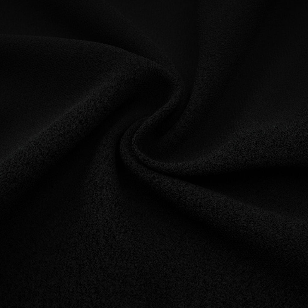 Viviane black pleated button-front midi dress