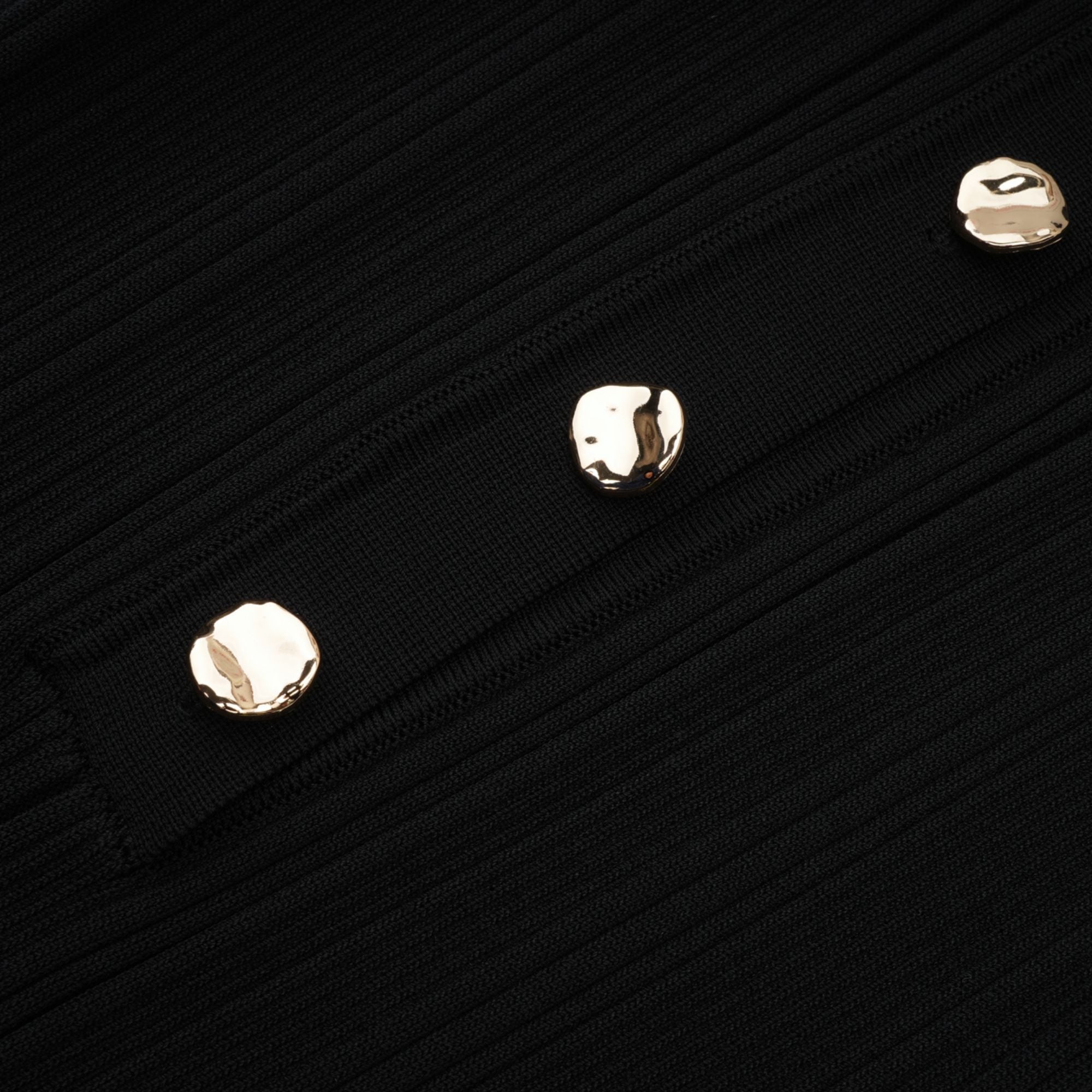 Priscille black ruffled midi dress