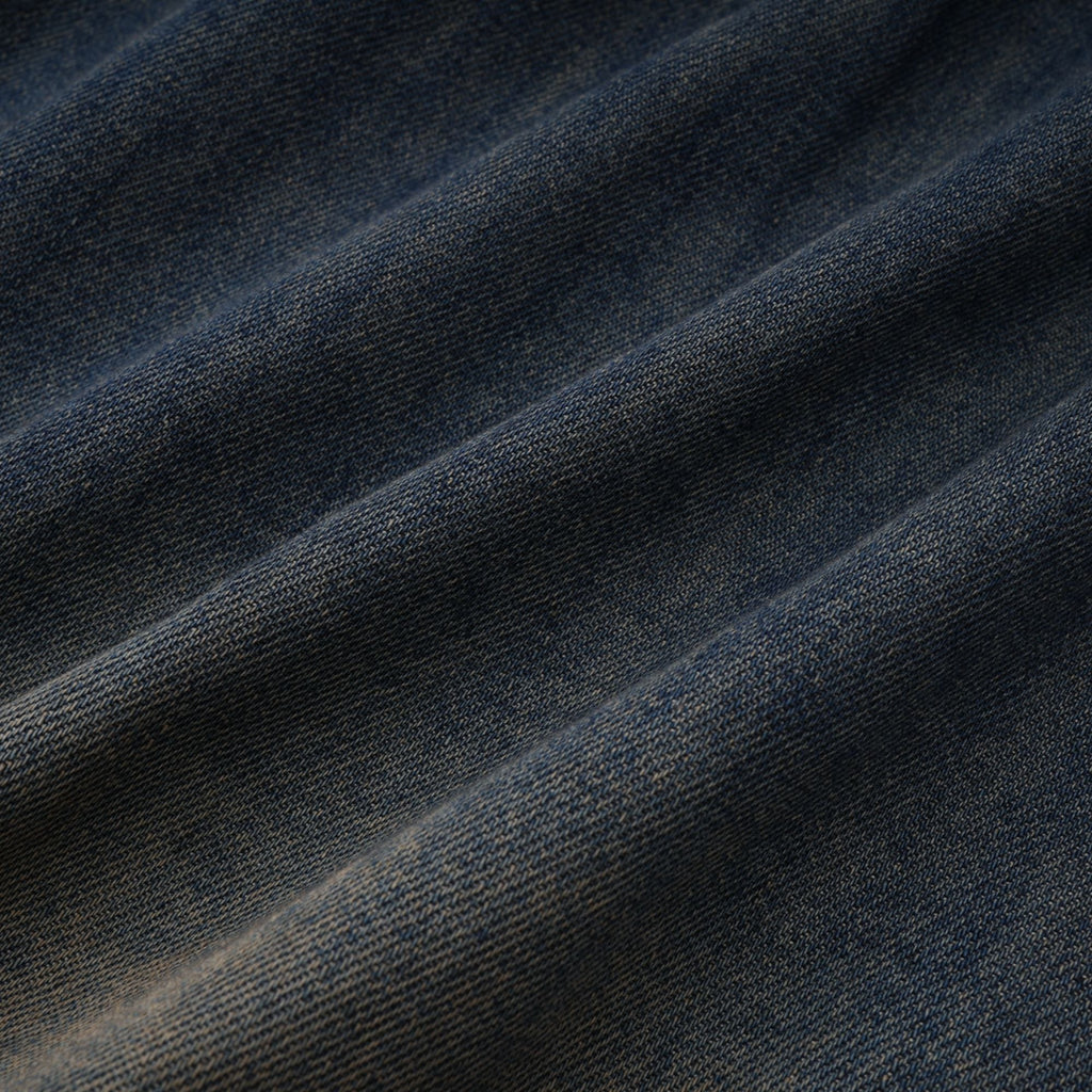 Sylvie matchande set med spetsdetalj i denim – topp och shorts 