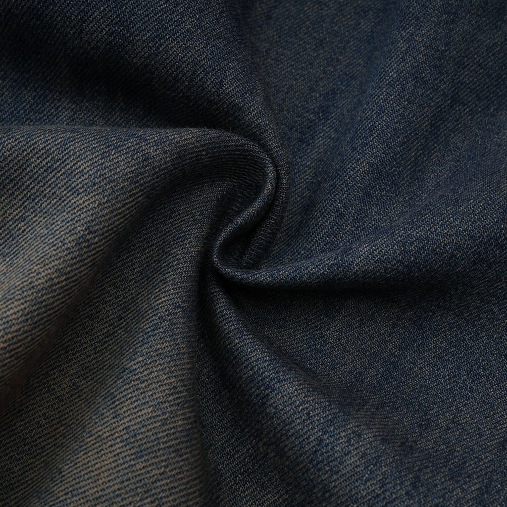 Sylvie matchande set med spetsdetalj i denim – topp och shorts 