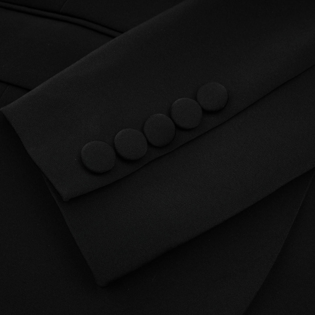 Delphine svart utsmyckad jacka och byxor i matchande set