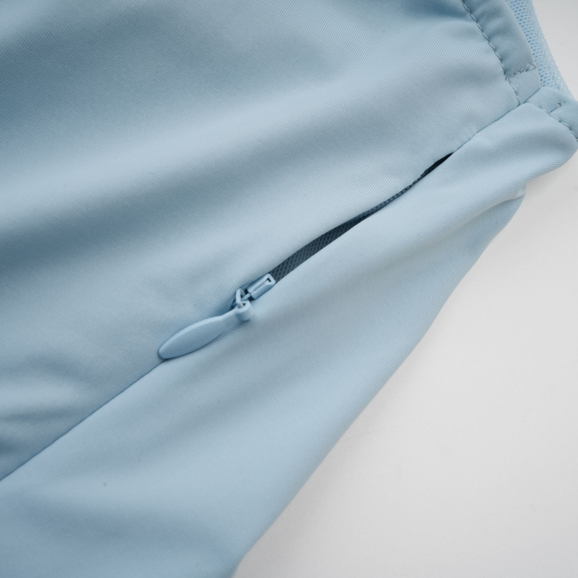 Catherine asymmetrical pleated maxi dress in Baby-blue