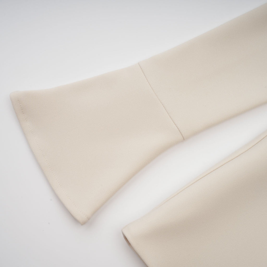 Chloé cream-white fitted mini dress