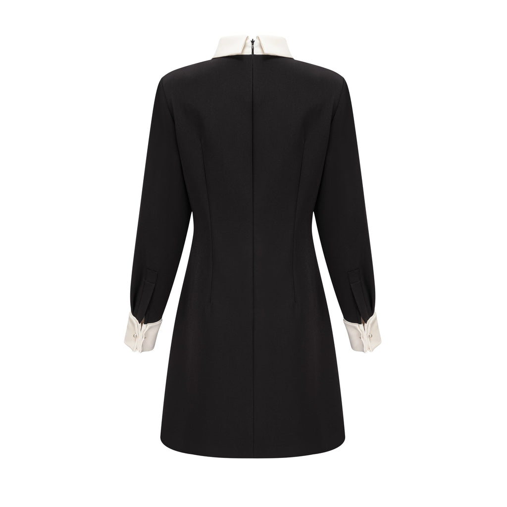 Esmée contrast-color embellished mini dress