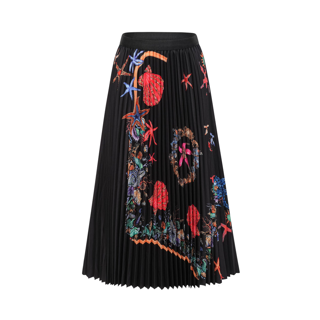 Josiane pattern-print knitted top & skirt matching set