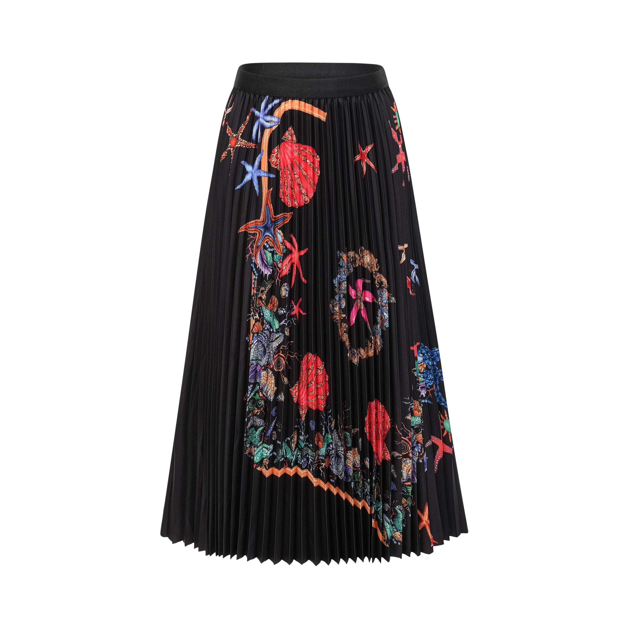 Josiane pattern-print knitted top & skirt matching set