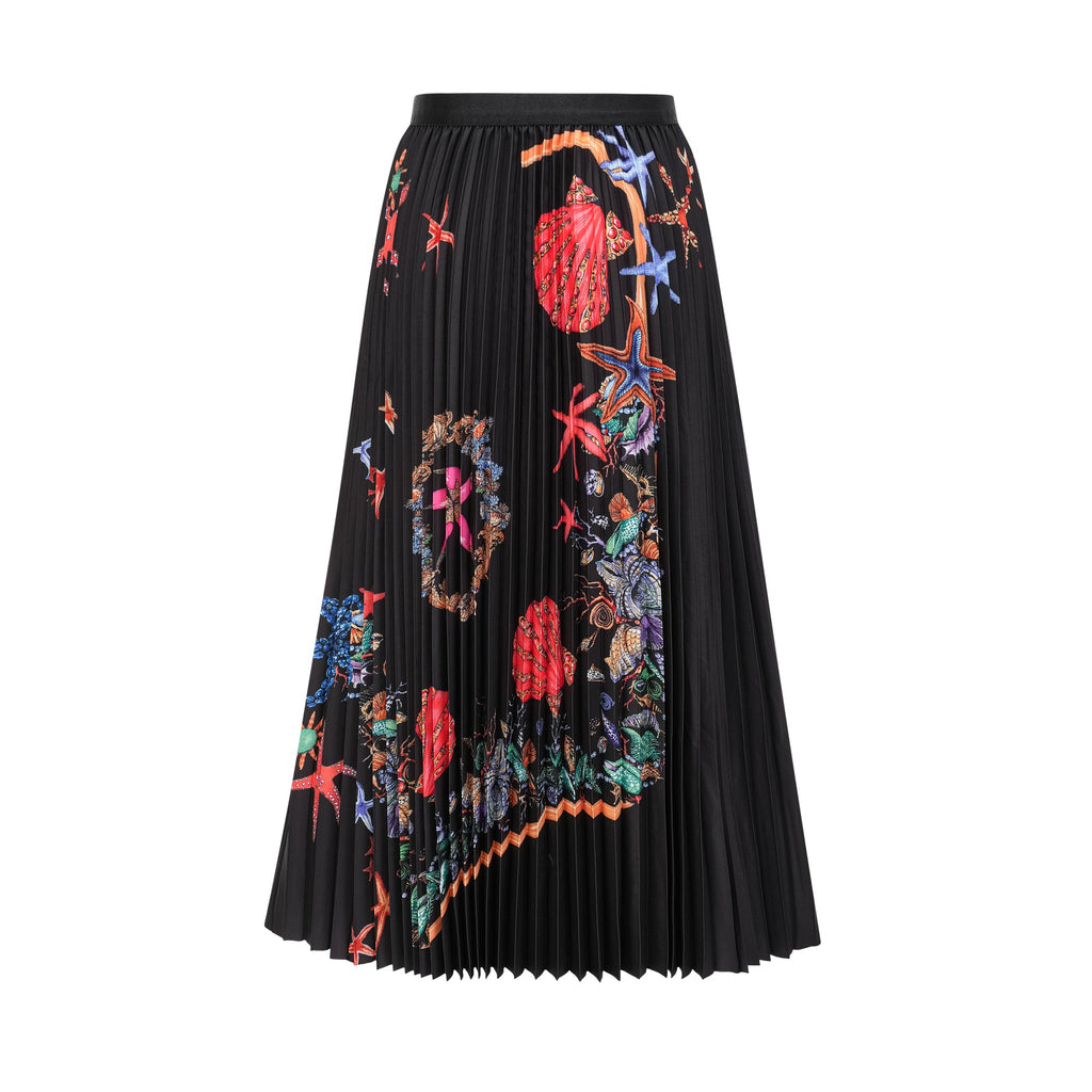 Josiane pattern-print knitted top & skirt matching set