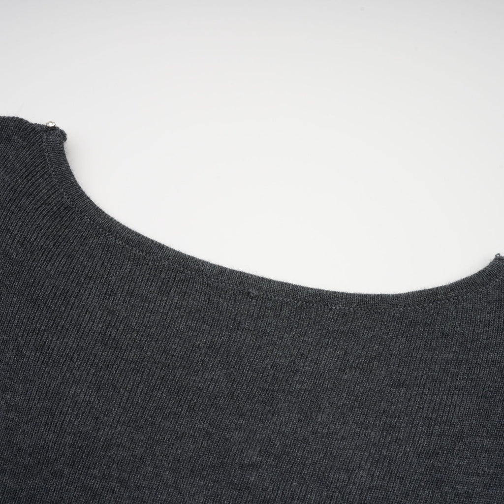 Anastasie grå paljettkofta med fjärilsmotiv