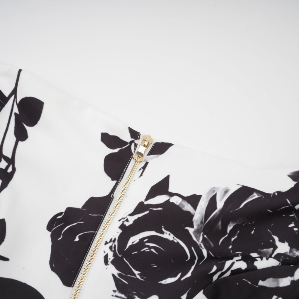 Léonor blommigt mönstrad skjorta och kjol i matchande set