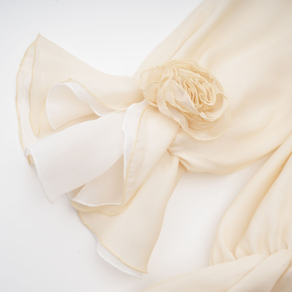 Lisette off-shoulder chiffon mini dress