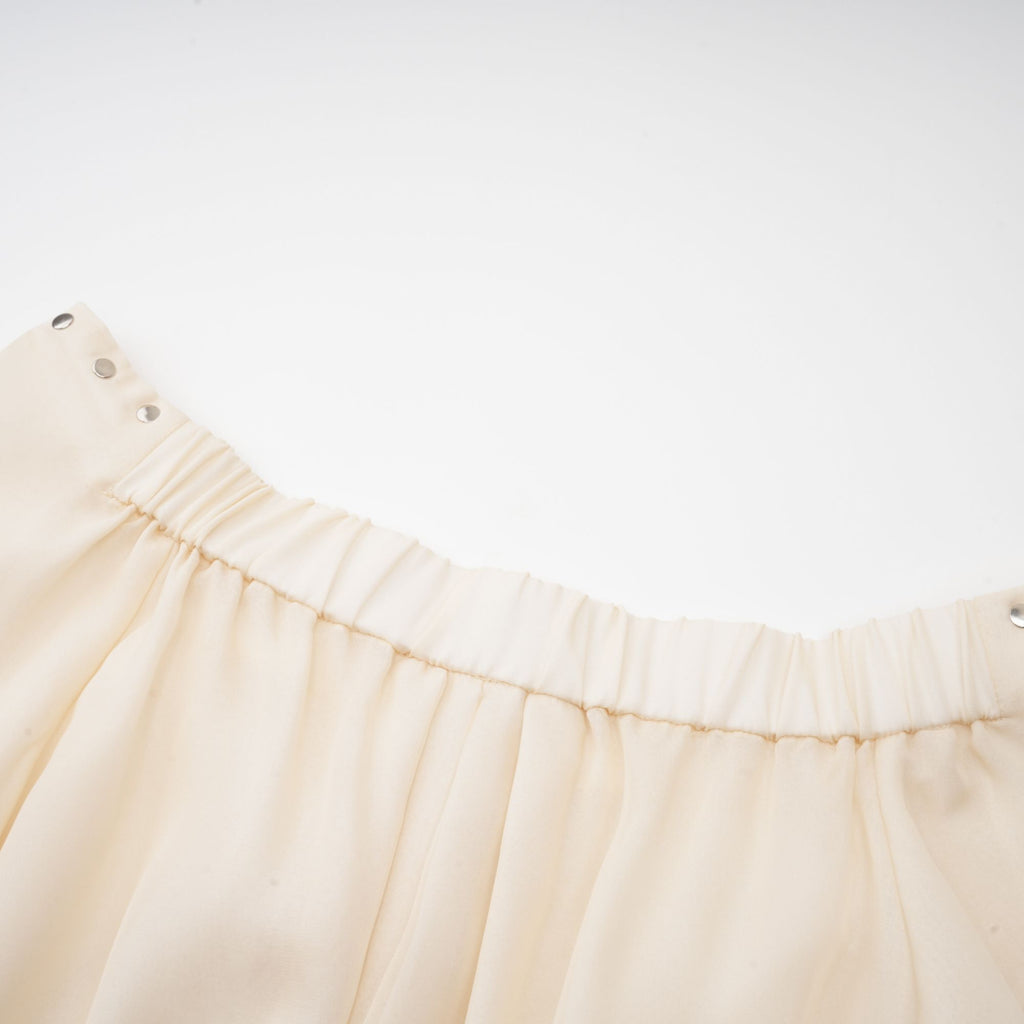 Lisette off-shoulder chiffon mini dress