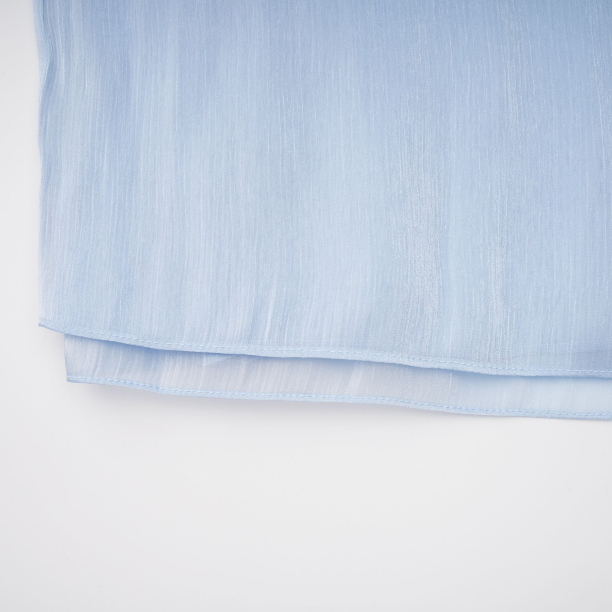 Térébenthine Blue Glossy Gathered Maxi Dress