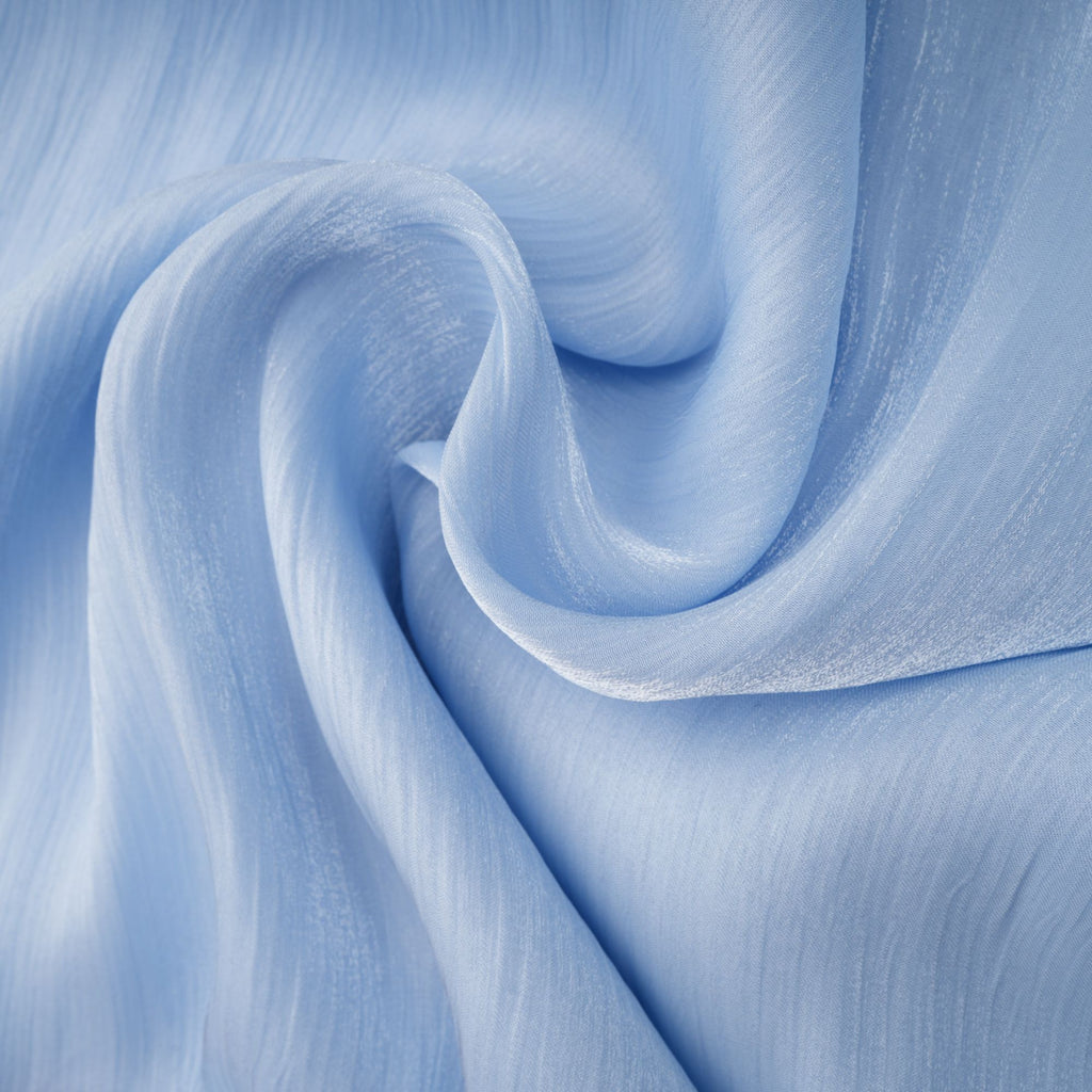 Térébenthine Blue Glossy Gathered Maxi Dress