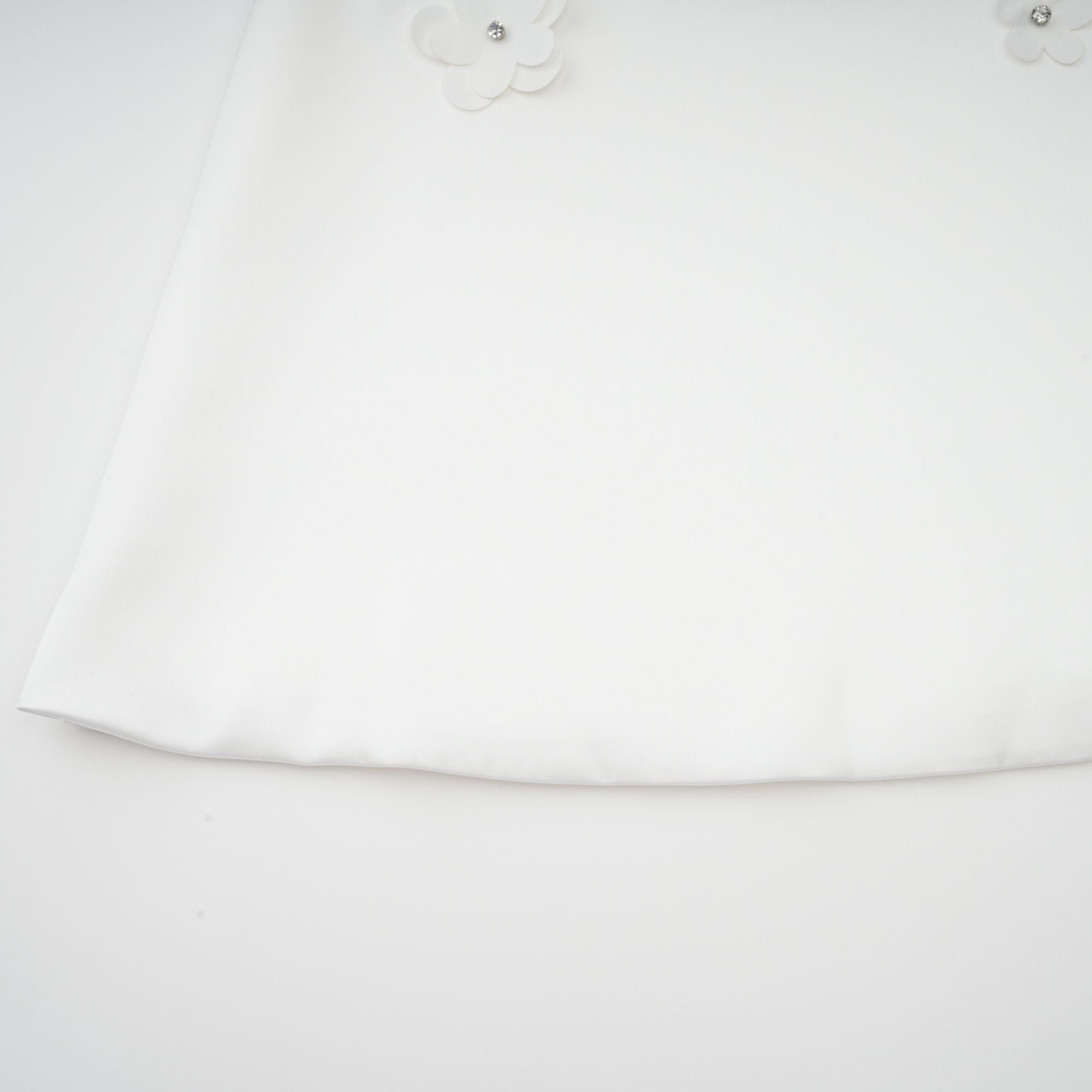 Genevieve faux-flower mini dress