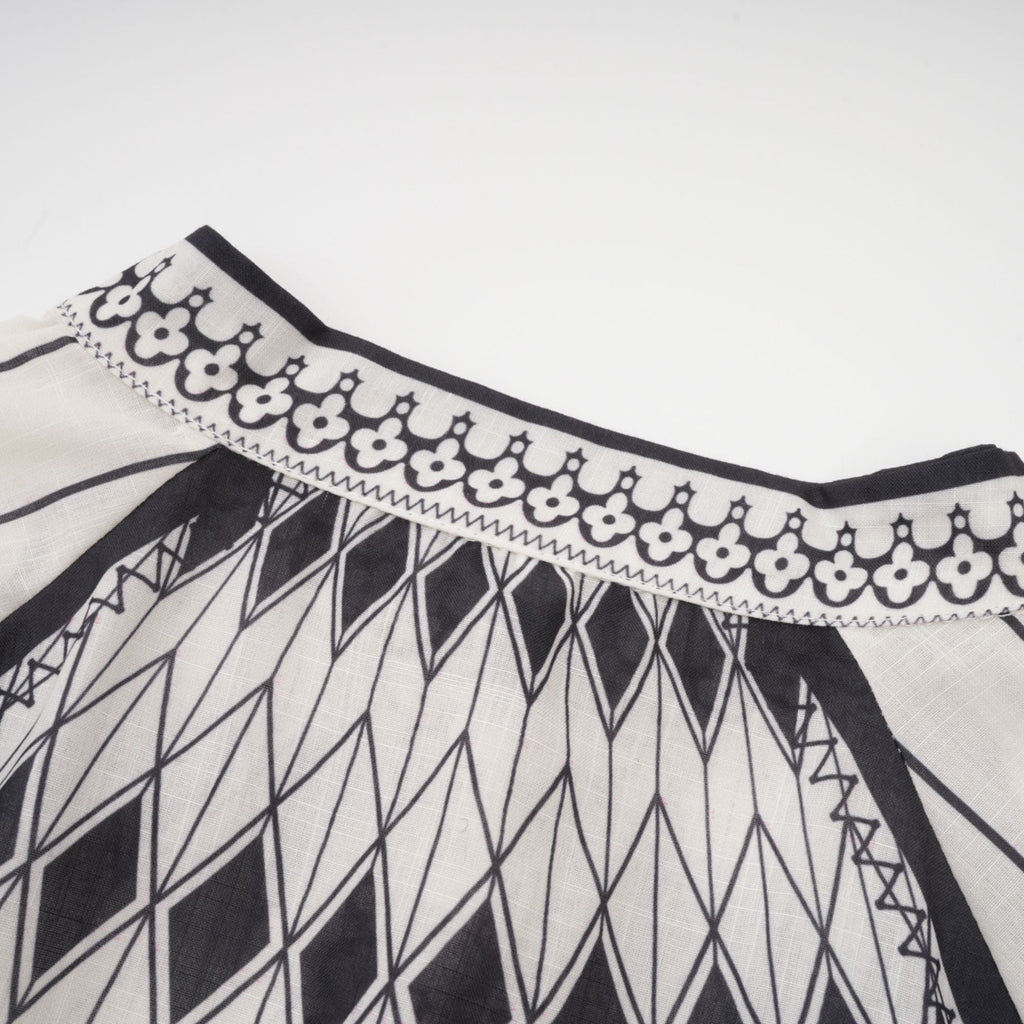 Allie graphic-print shirt & shorts matching set