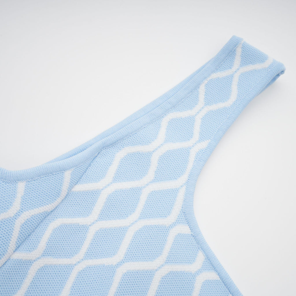 Hélène patterned-jacquard sleeveless mini dress