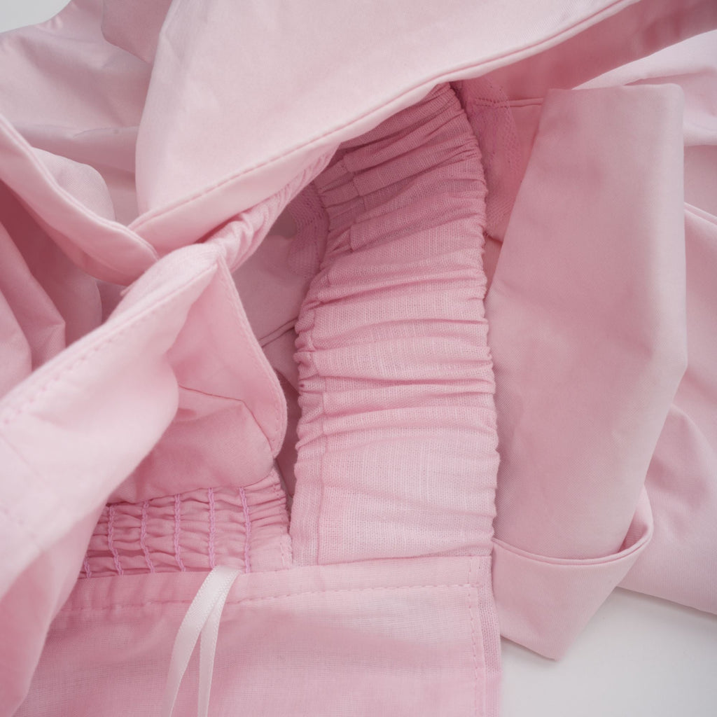 Juliette pink off-shoulder 3D-petal midi dress