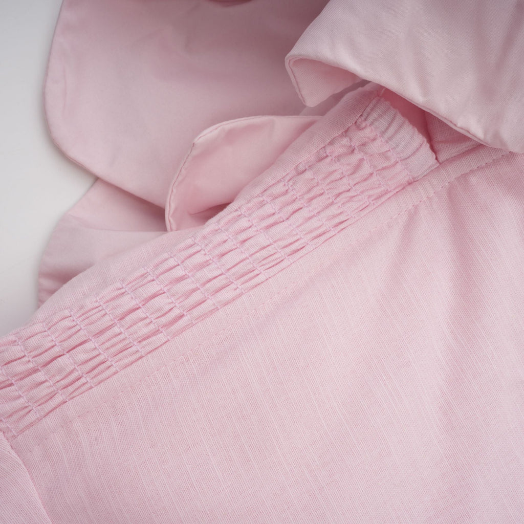 Juliette pink off-shoulder 3D-petal midi dress