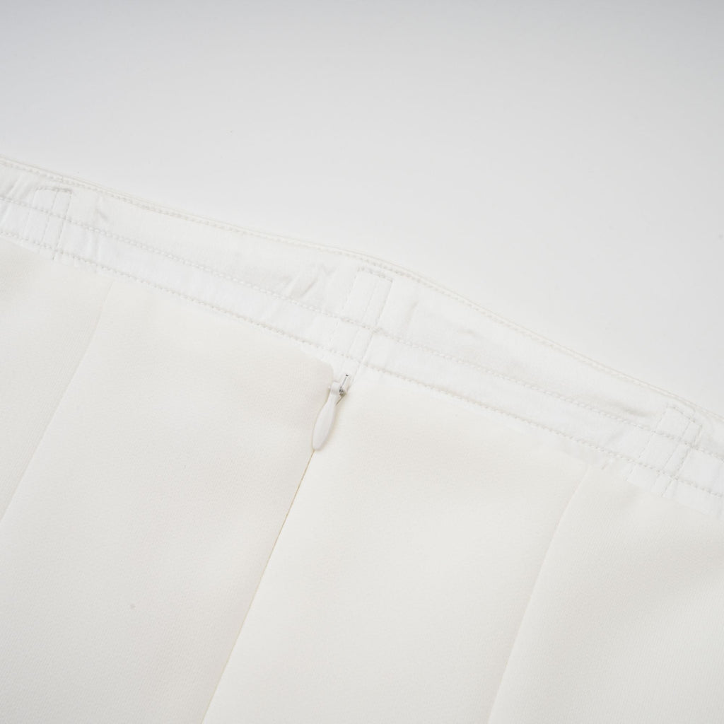 Vanessa white pleated off-shoulder maxi dress