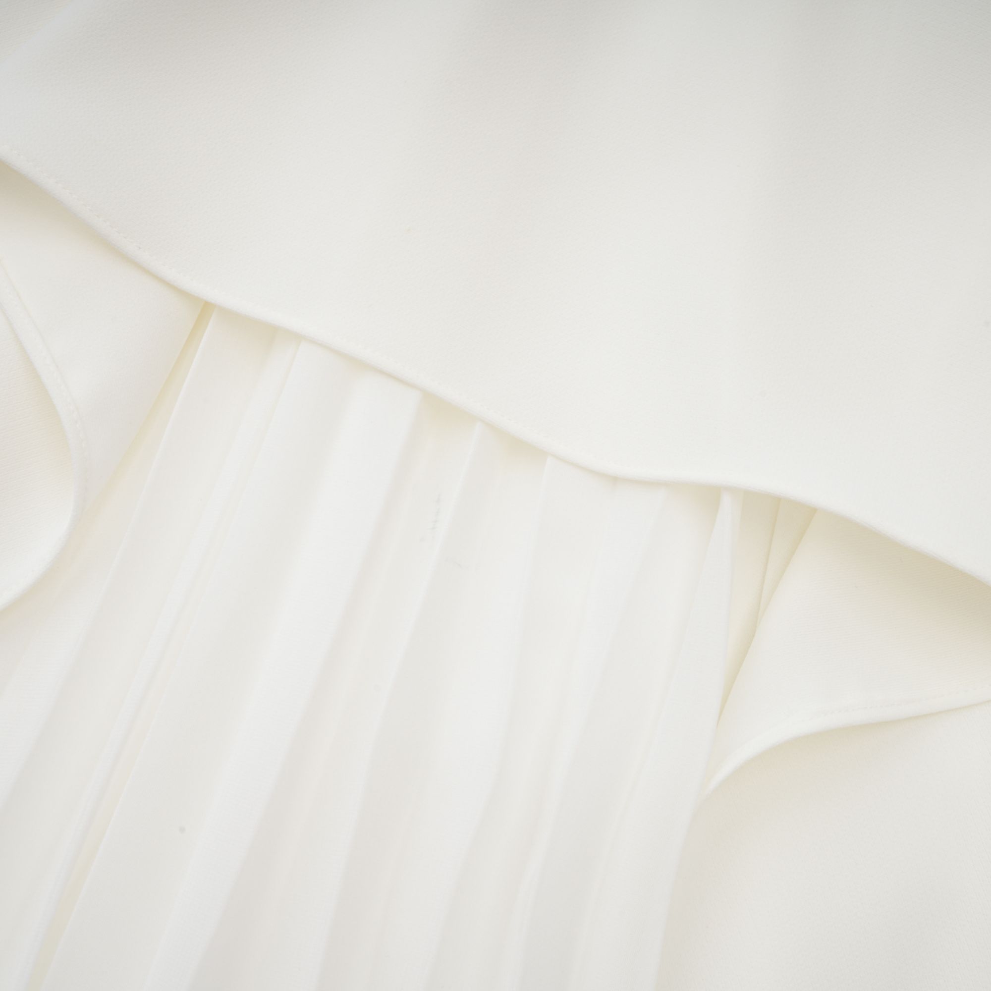 Vanessa white pleated off-shoulder maxi dress