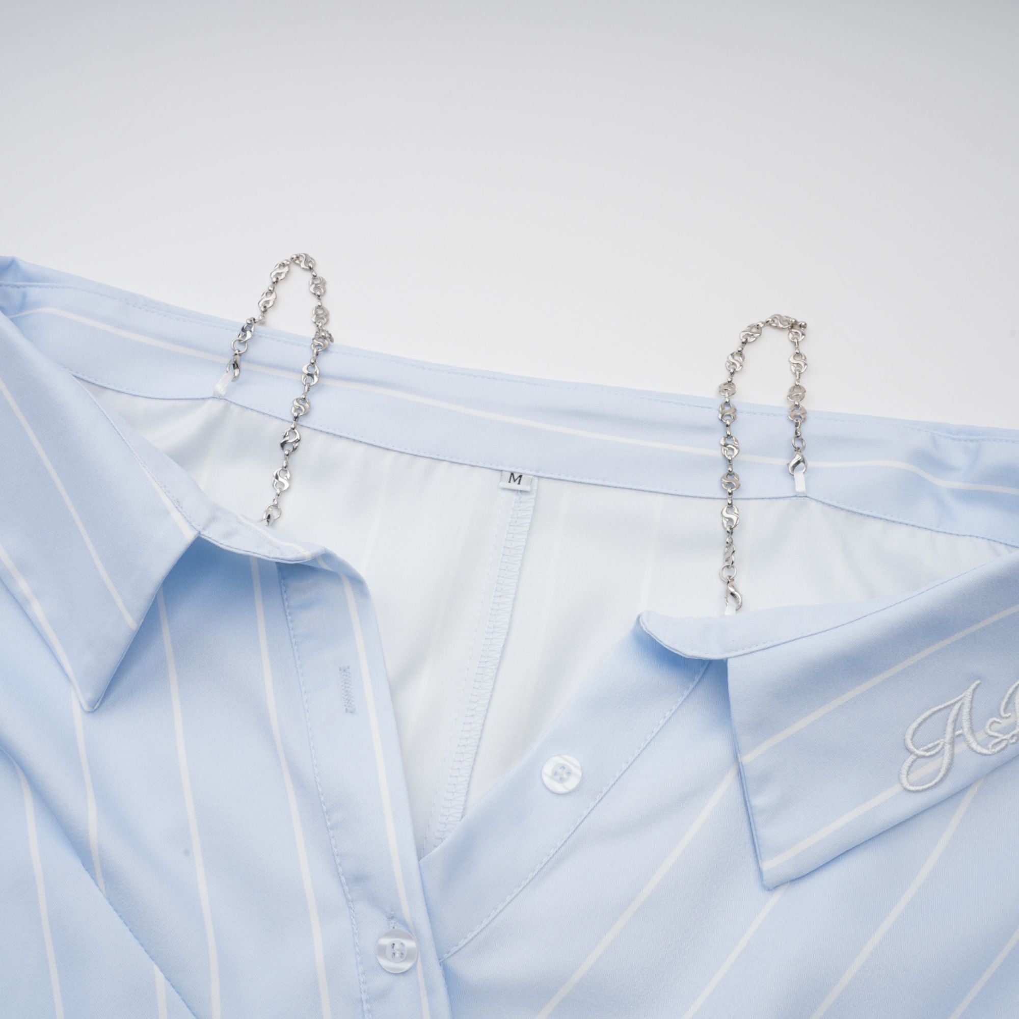 Hélène randig blus med bara axlar