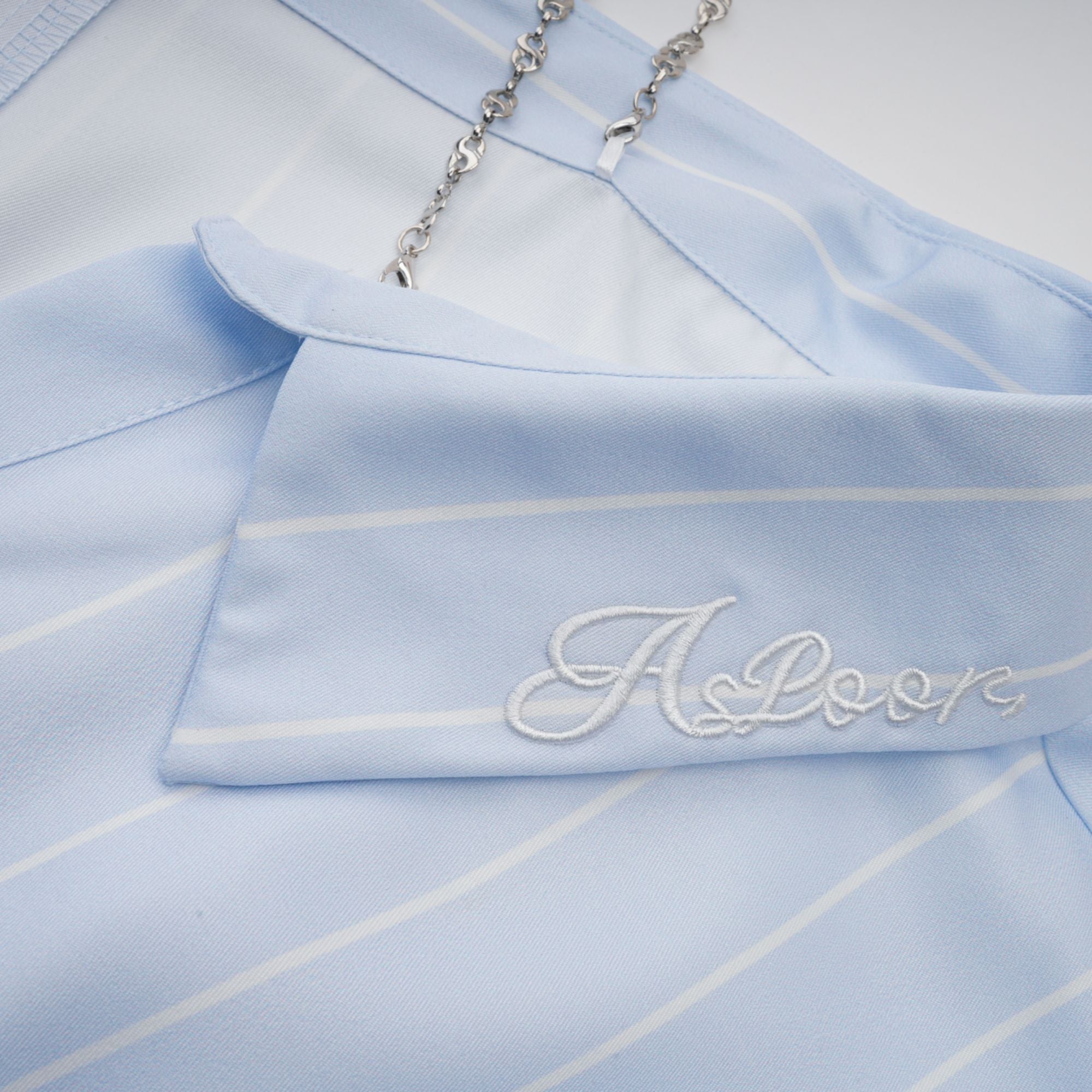 Hélène randig blus med bara axlar