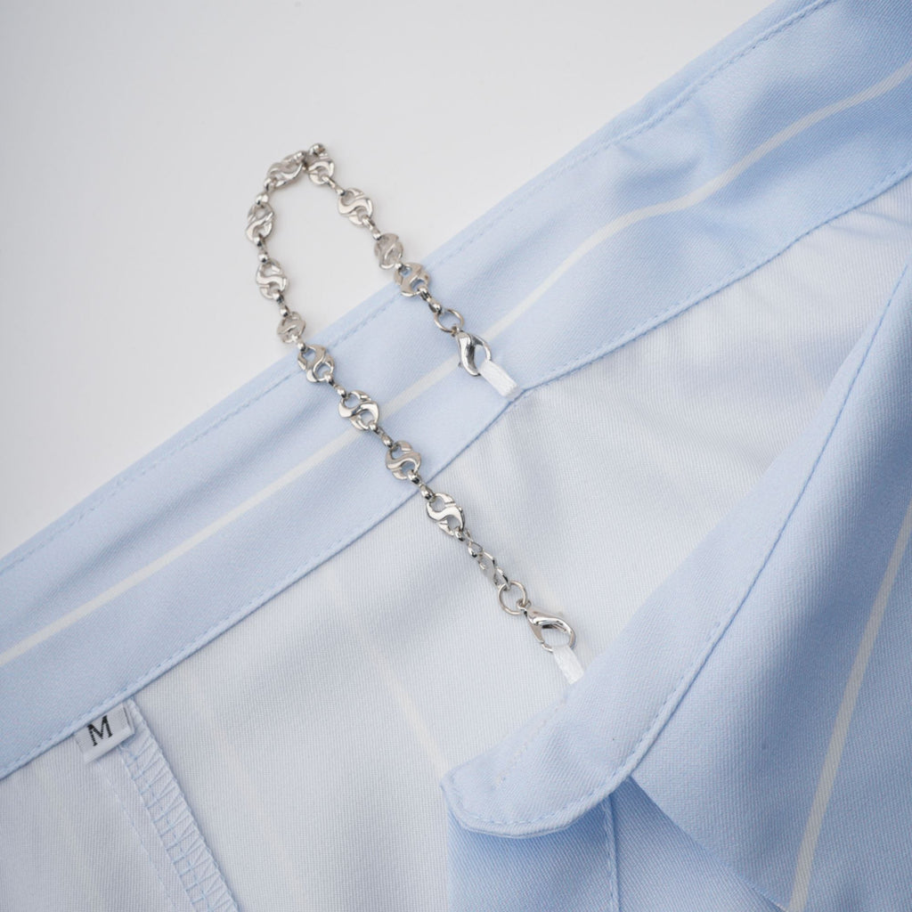 Hélène randig blus med bara axlar