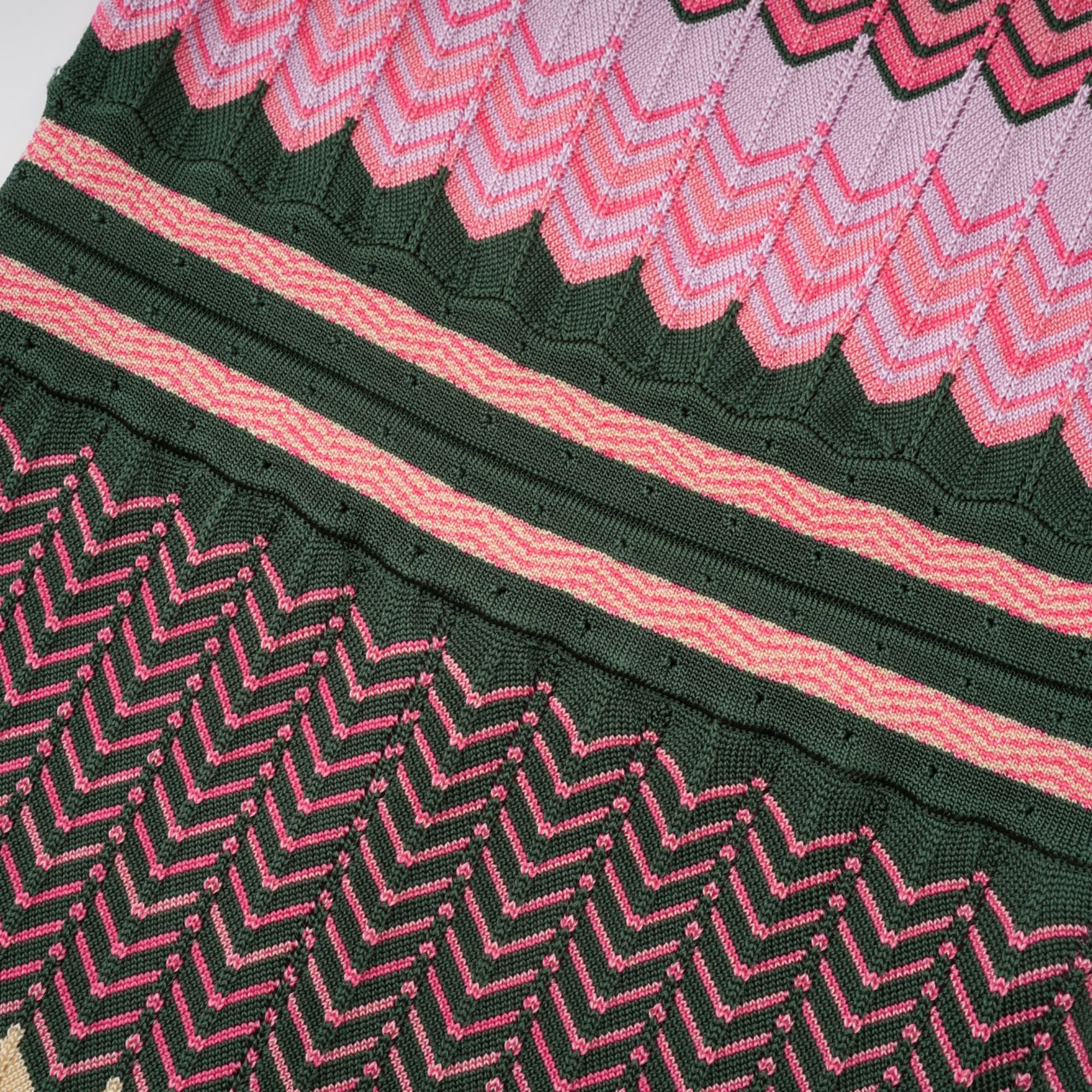 Daphné contrast-color knitted midi dress