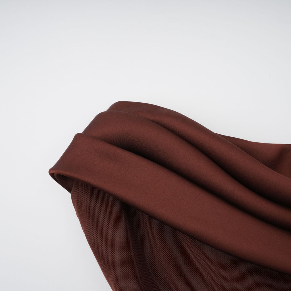 Vedette Brun Rynkad Korsett Maxiklänning (Utan Handskar)