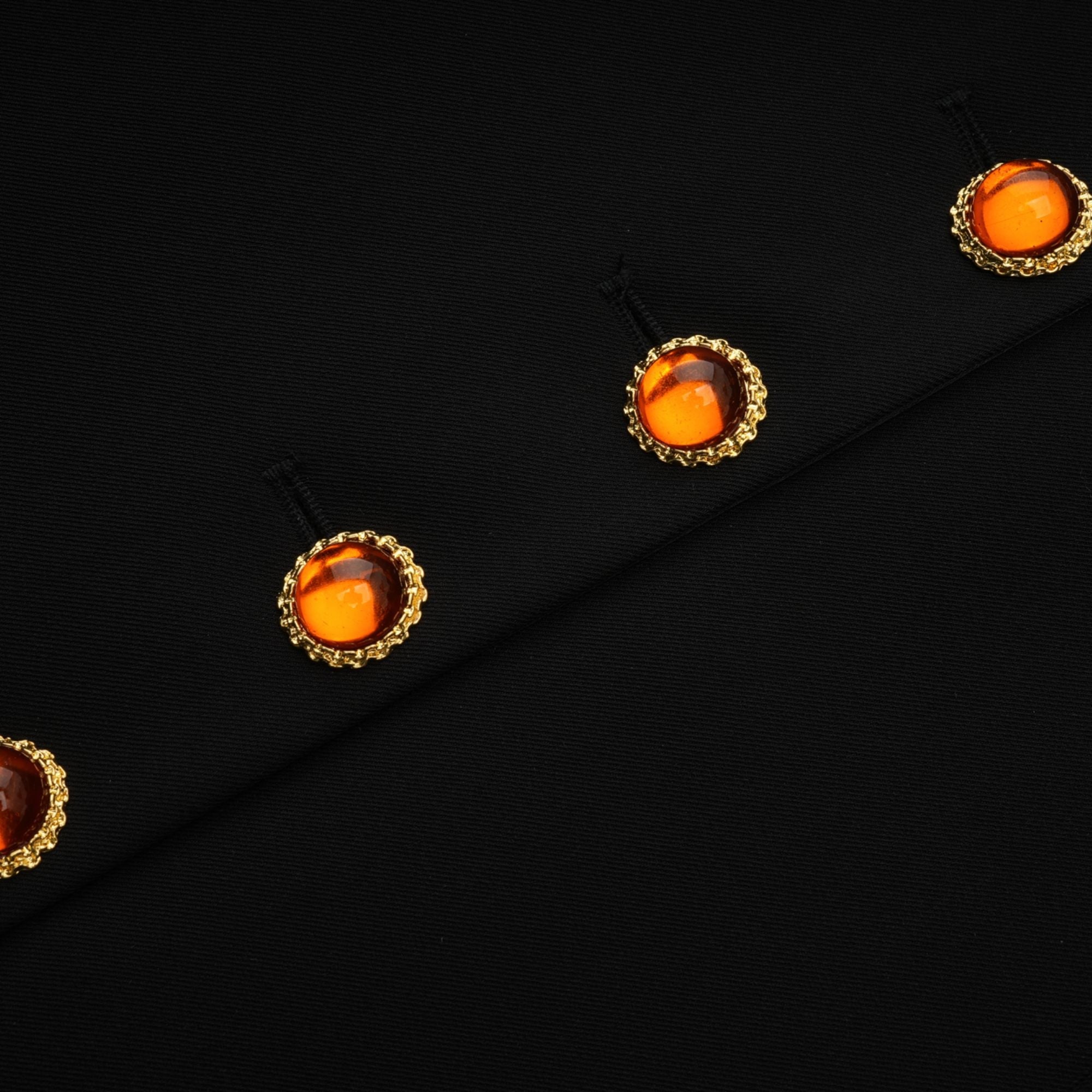 Robe blazer noire à simple boutonnage Aurore