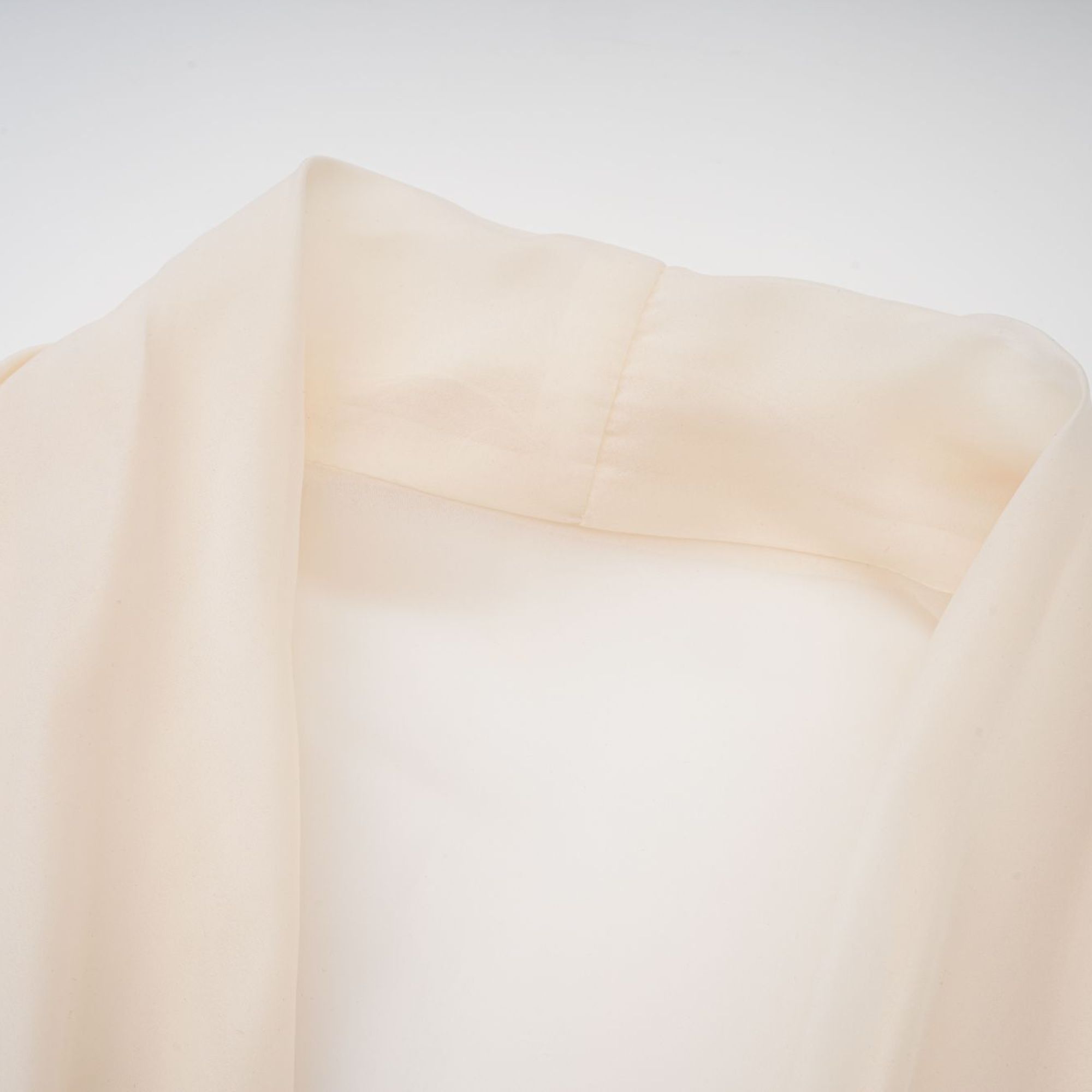 Riley Krämvit Draperad Tyll Maxiklänning