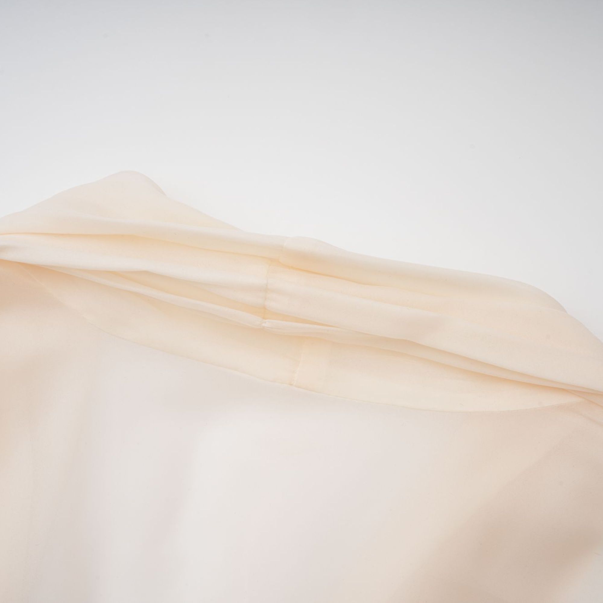 Riley Krämvit Draperad Tyll Maxiklänning