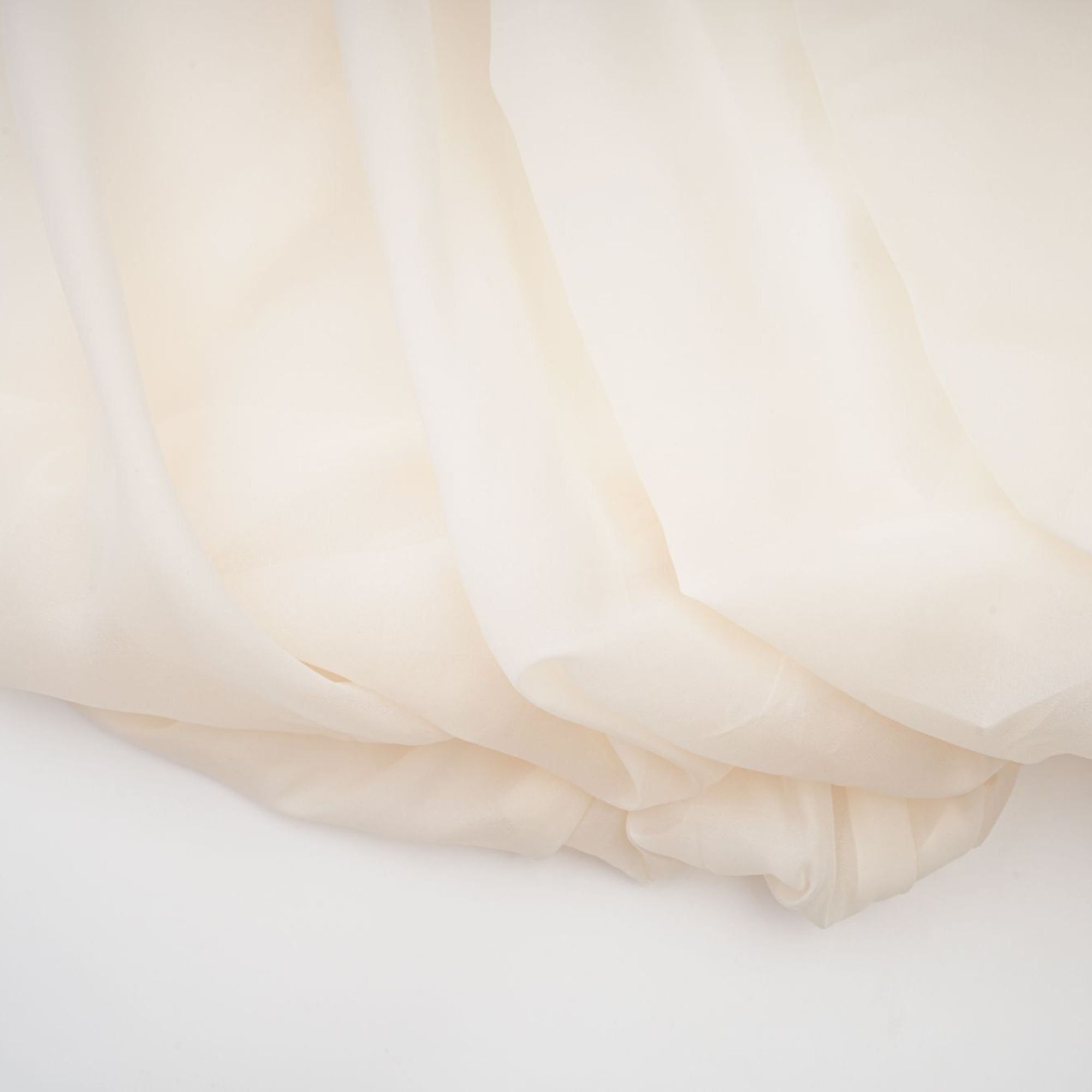 Riley Krämvit Draperad Tyll Maxiklänning